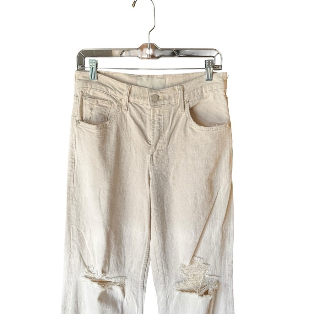 Mother - NWT The Down Low Spinner Heel Distressed Jeans Sz 27 - Picture 5 of 11